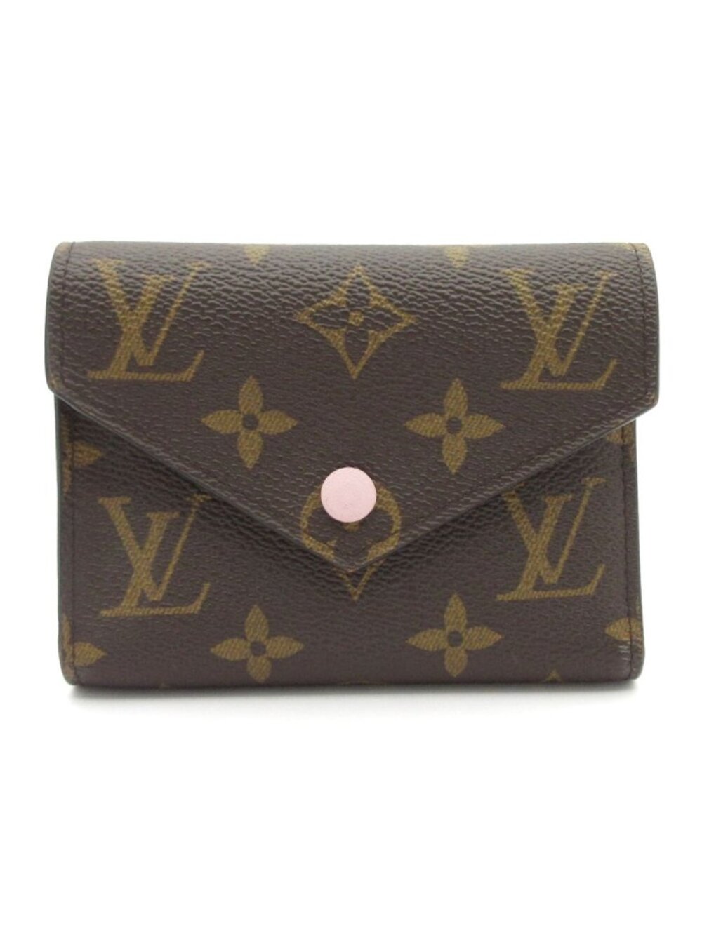 Louis Vuitton Trifold Wallet Monogram Portefeuille Victorine Rose Ballerine